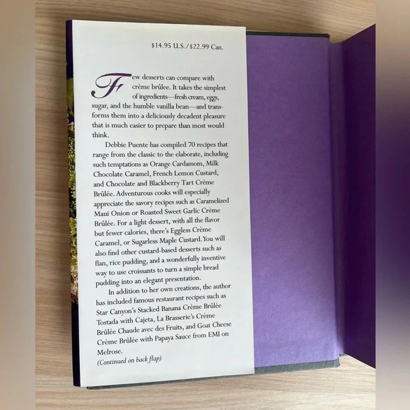 Creme Brulee And Other Custard Desserts Hardcover Recipe Book Vintage 1998 - Picture 7 of 12